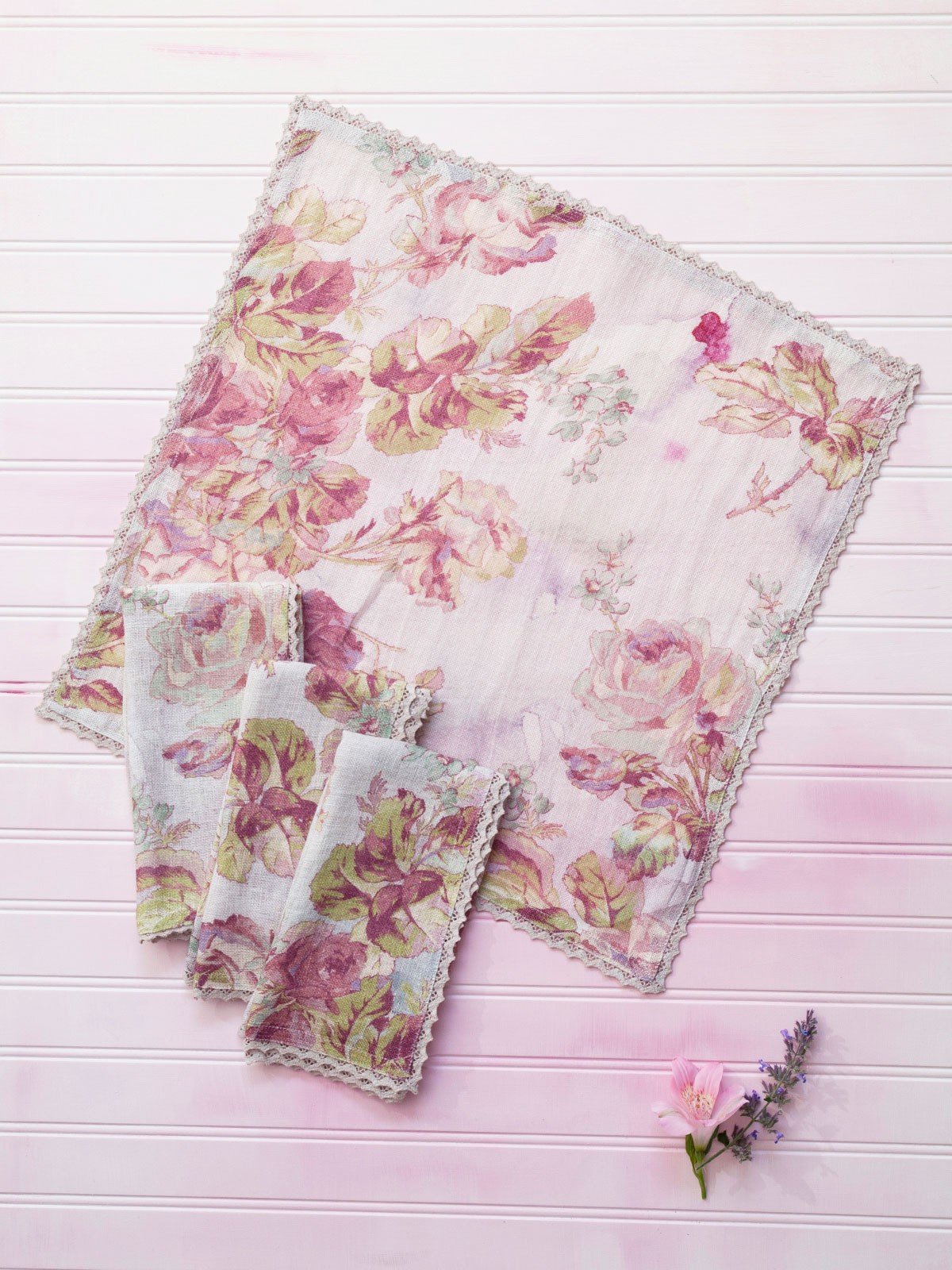 Secret Garden Napkins in Amethyst | April Cornell- SOLD OUT