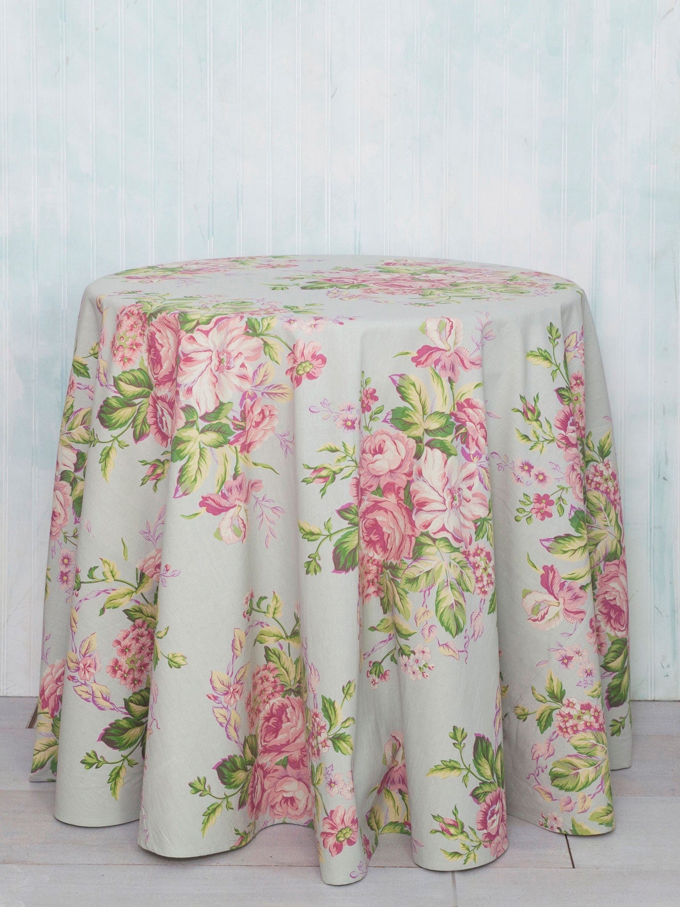 Strawberry Shortcake Round Tablecloth in Sage | April Cornell- SOLD OUT