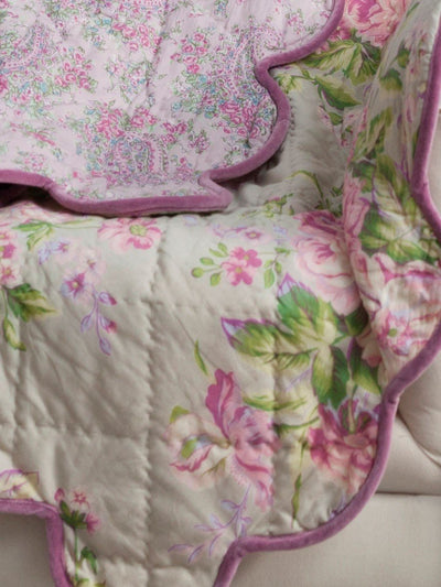 Strawberry Shortcake Throw in Sage by April Cornell
