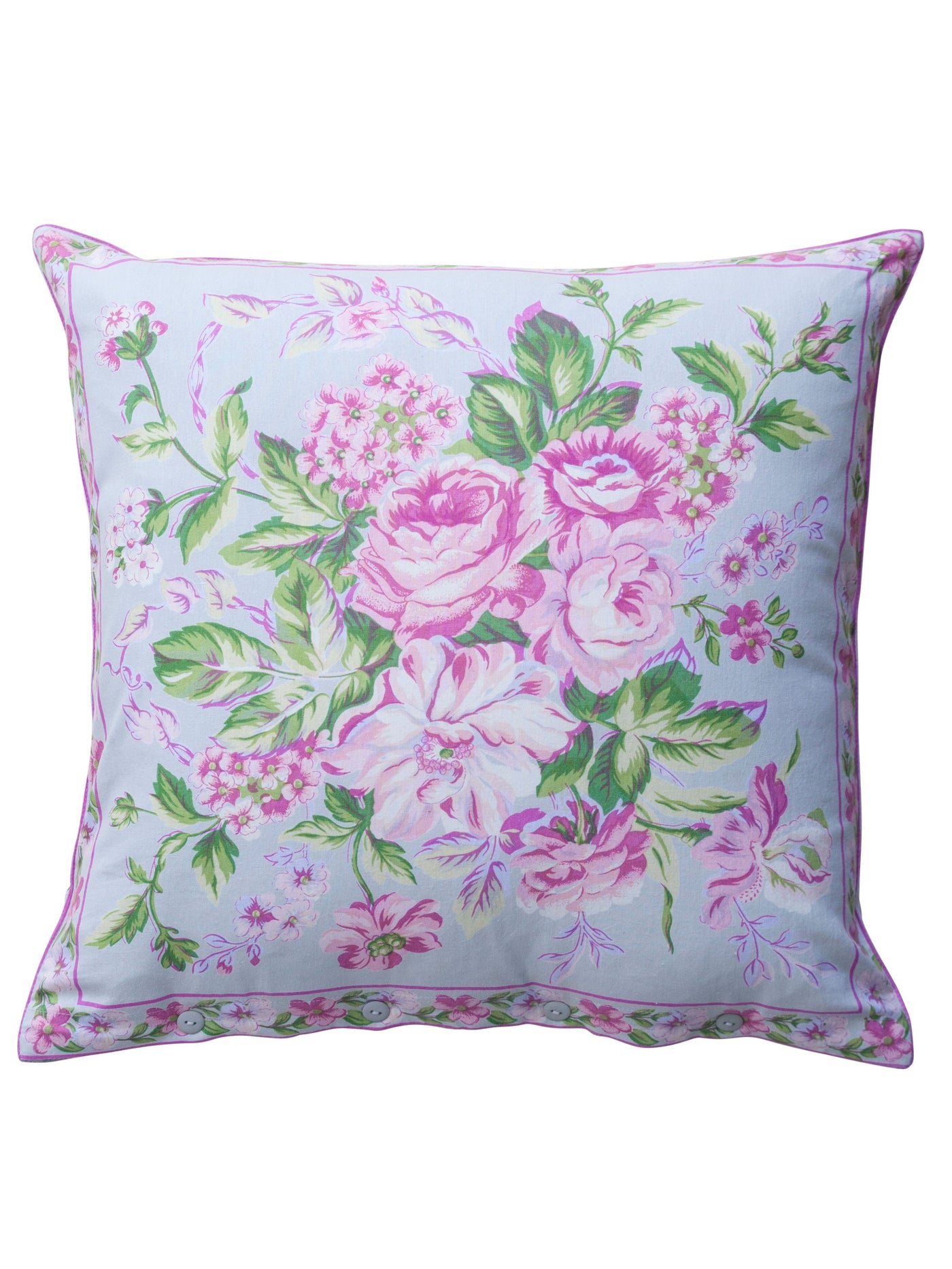 Strawberry Shortcake Cushion in Sage by April Cornell