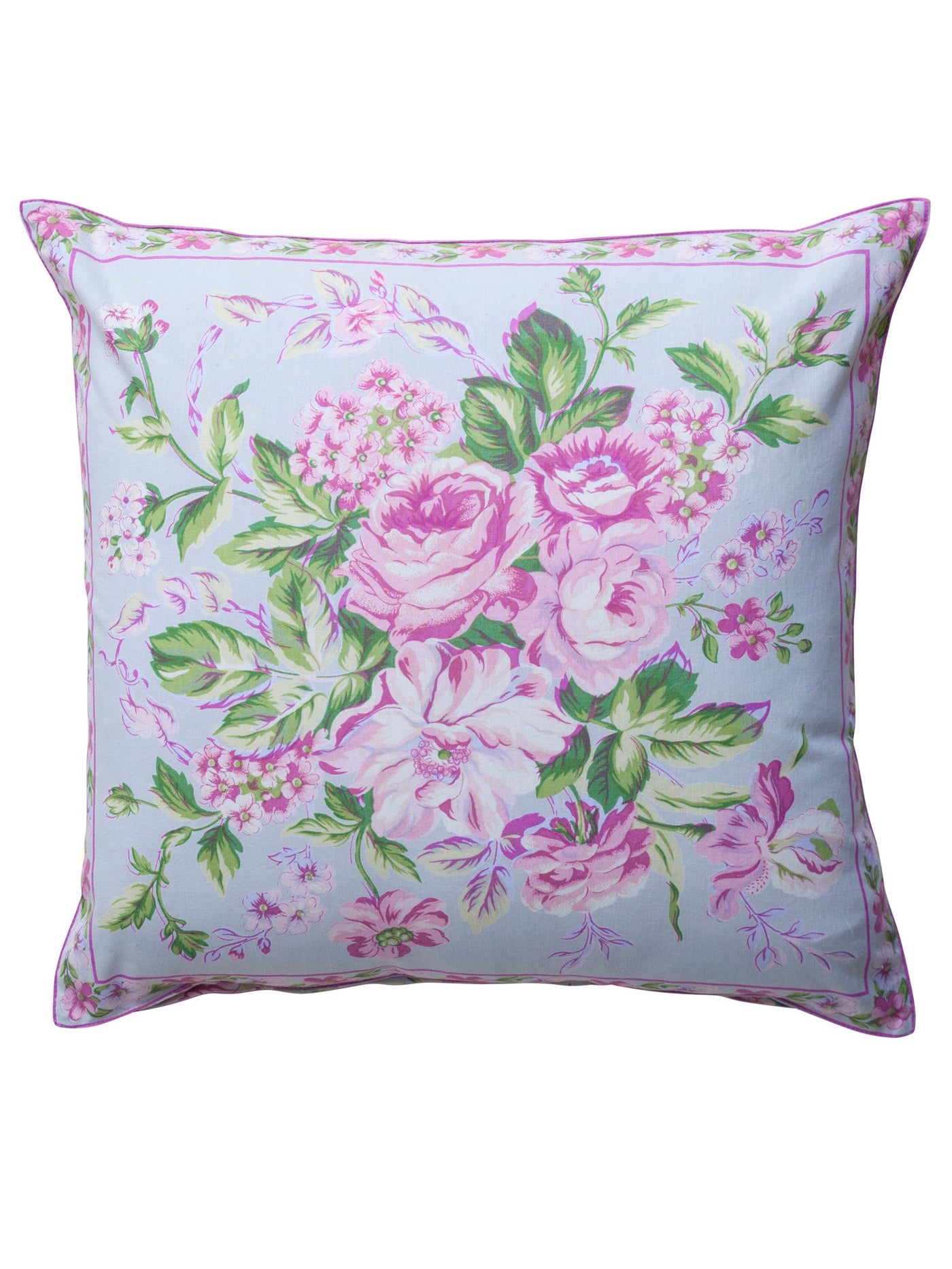 Strawberry Shortcake Cushion in Sage by April Cornell