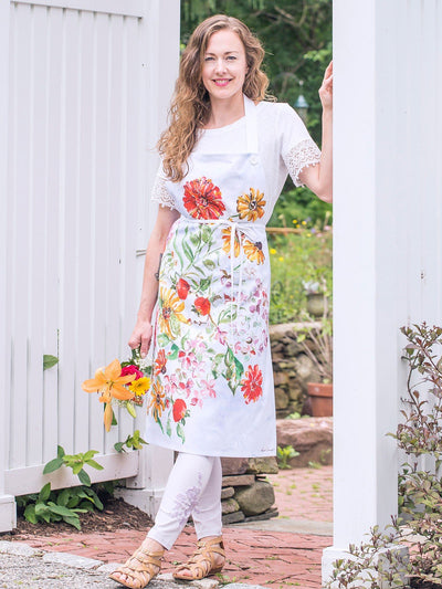 Apple Butter Apron in Multi by April Cornell