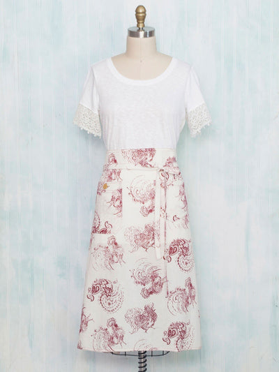 Raspberry Tart Apron in Red by April Cornell