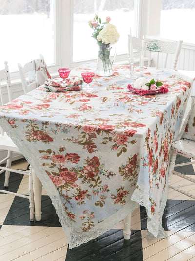 Biscotti Tablecloth in Blue by April Cornell
