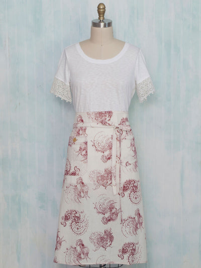 Raspberry Tart Apron in Red by April Cornell