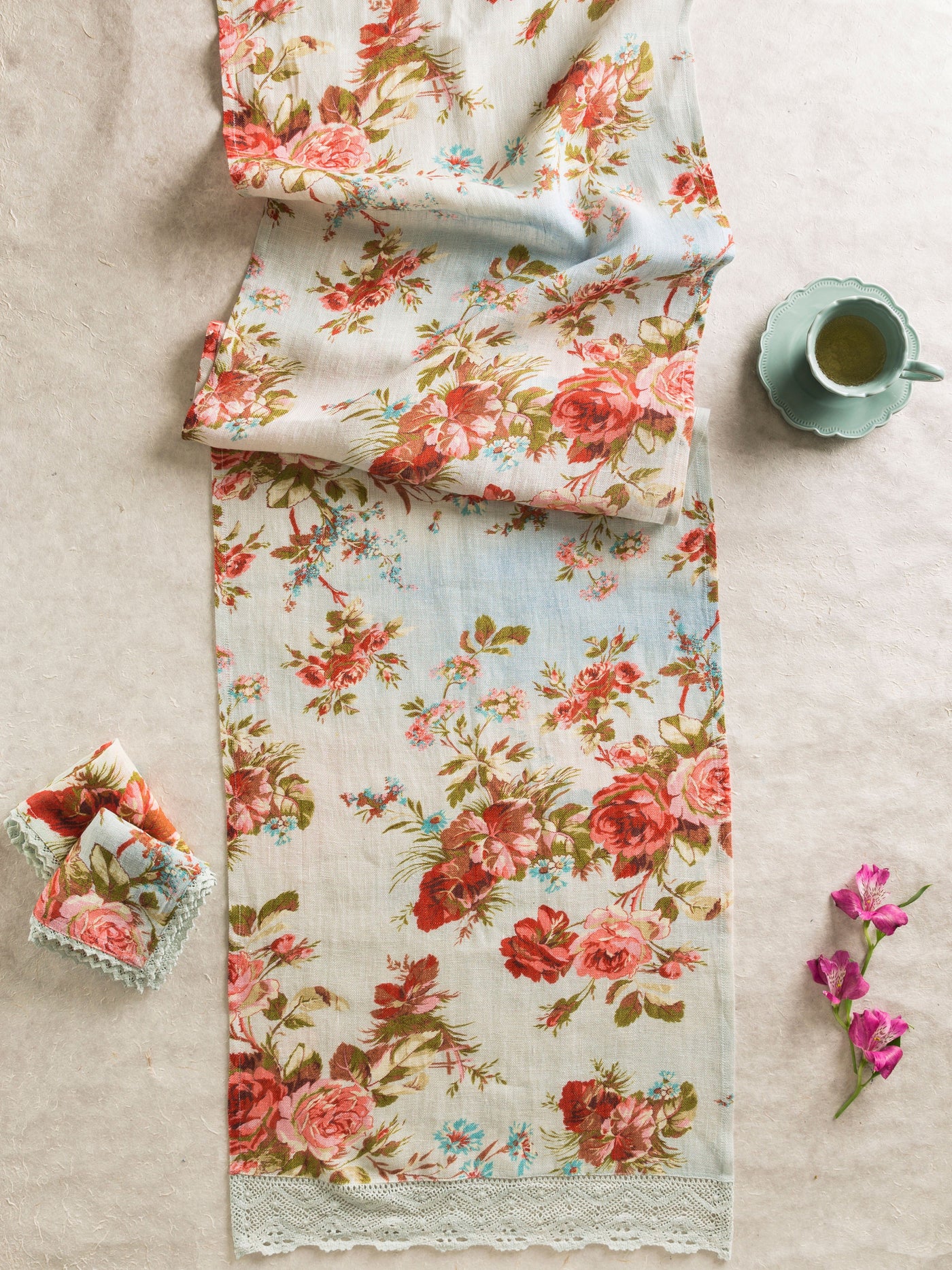 Biscotti Runner in Blue by April Cornell