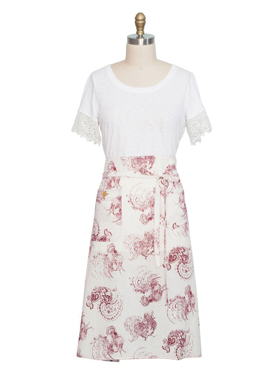 Raspberry Tart Apron in Red by April Cornell