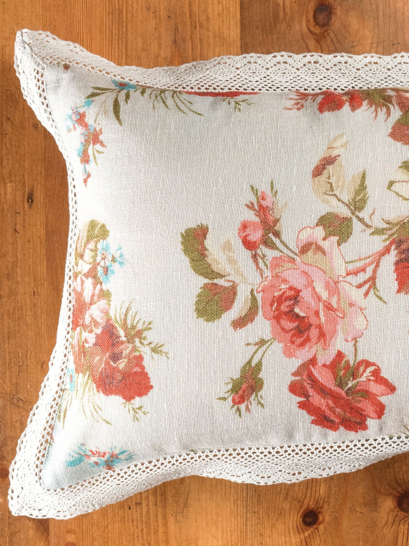 Biscotti Cushion in Blue by April Cornell