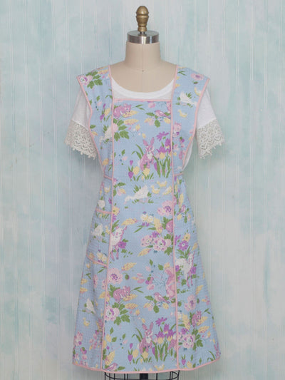 Oatmeal Cookie Apron in Aqua by April Cornell