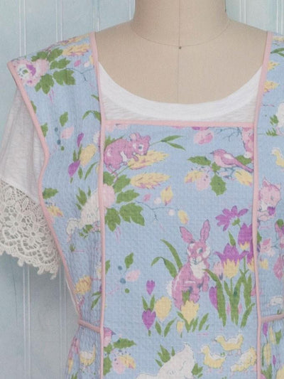 Oatmeal Cookie Apron in Aqua by April Cornell