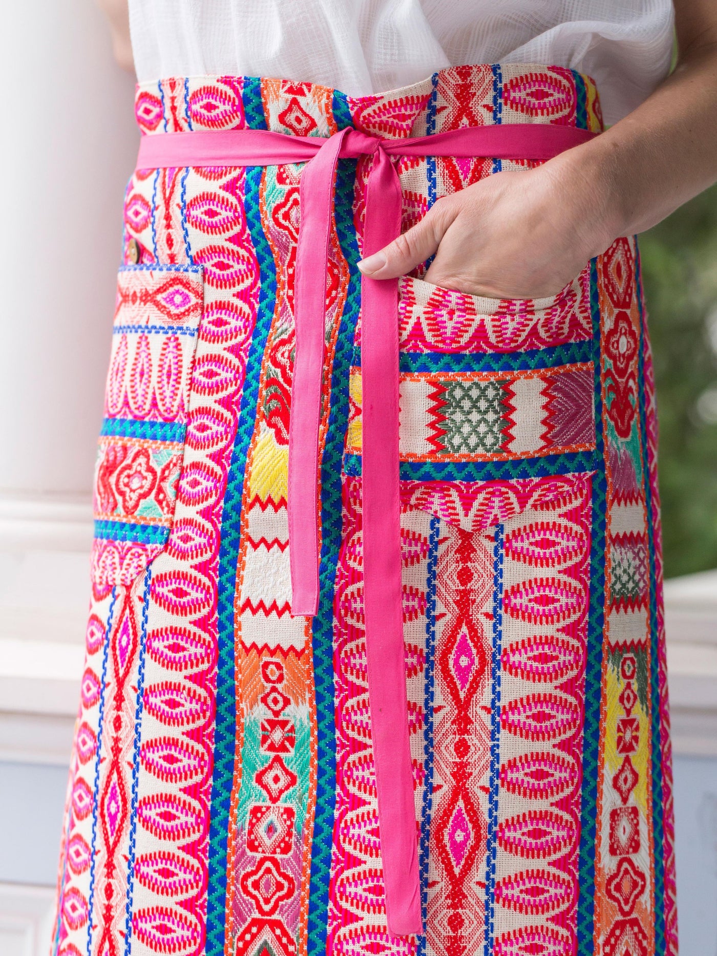 Lemon Zest Apron in Multi by April Cornell