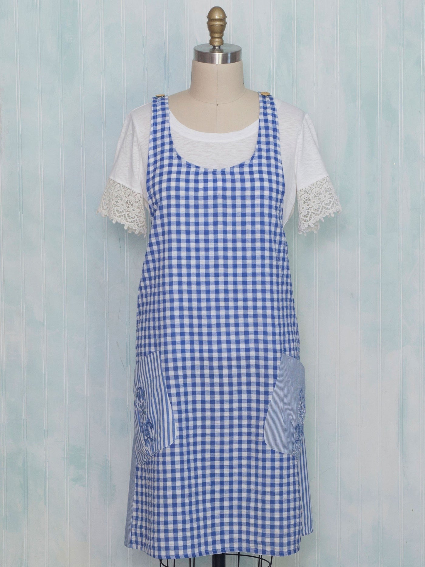 Blueberry Pie Apron in Blue by April Cornell