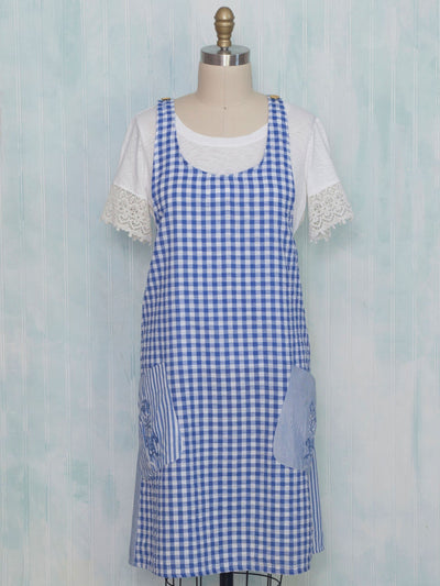 Blueberry Pie Apron in Blue by April Cornell