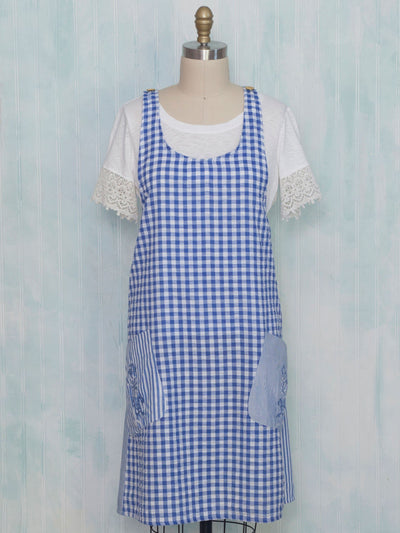 Blueberry Pie Apron in Blue | April Cornell- SOLD OUT