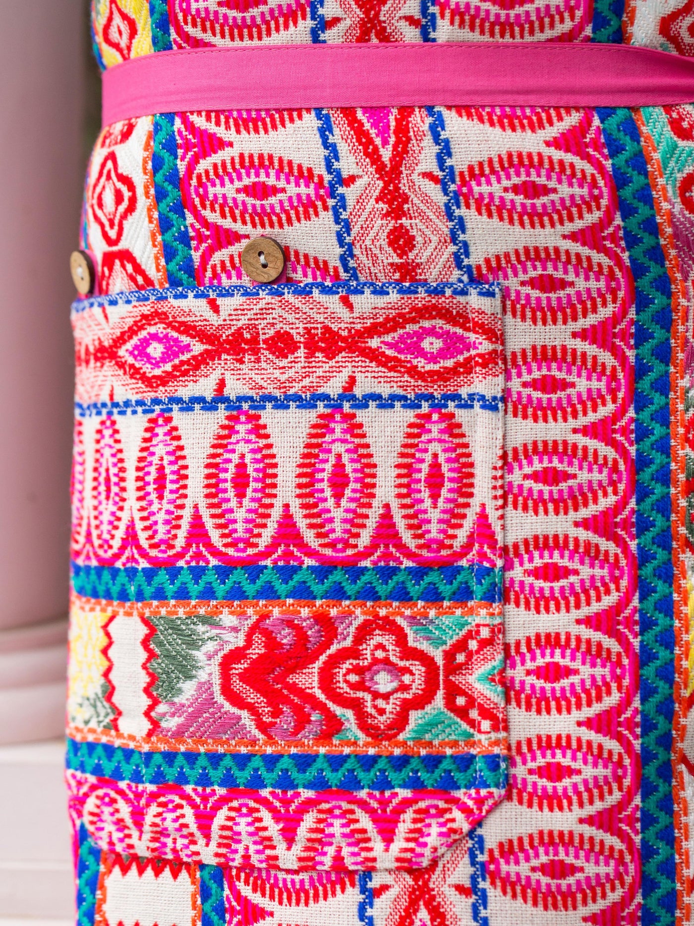 Lemon Zest Apron in Multi by April Cornell