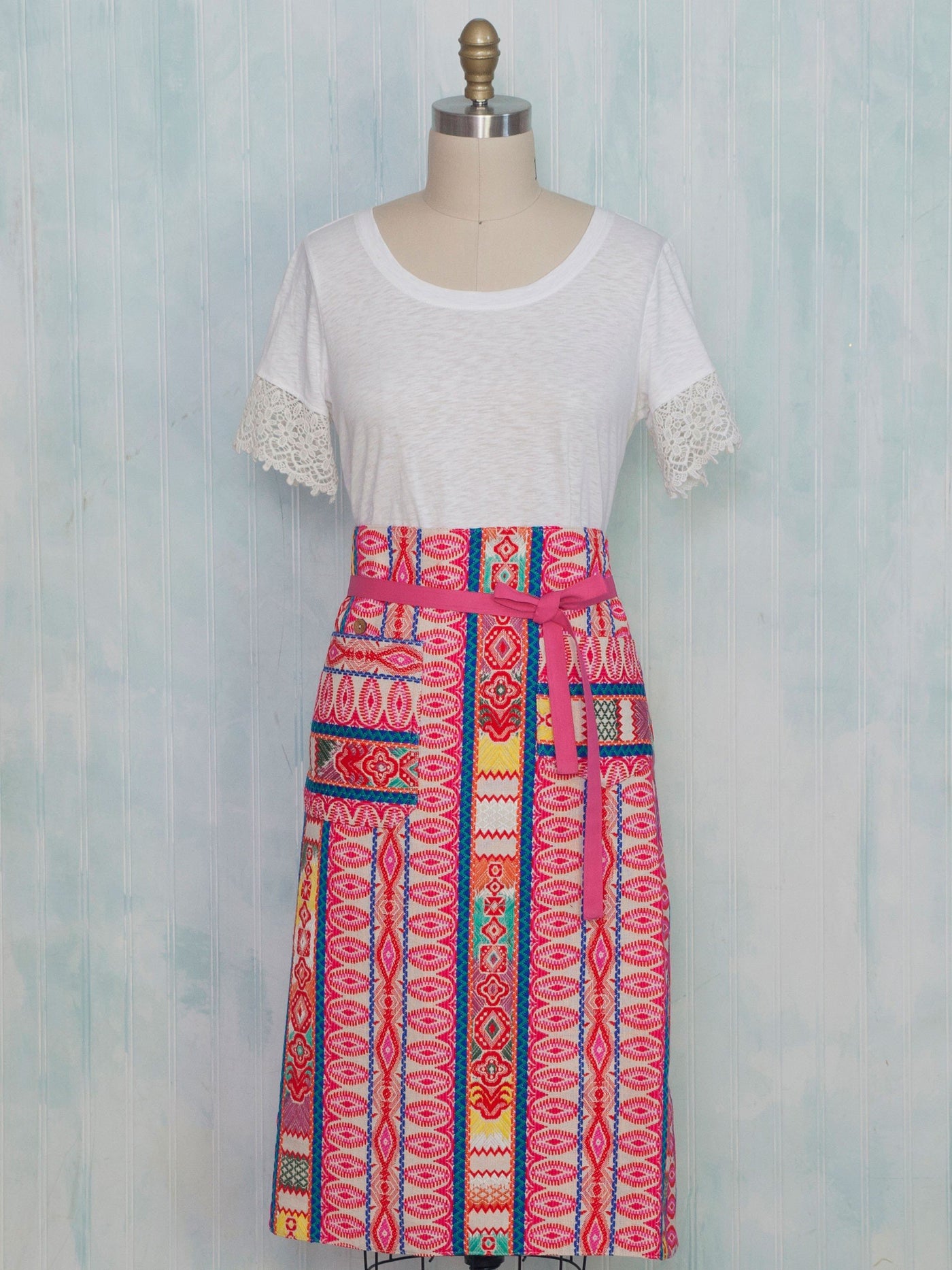Lemon Zest Apron in Multi by April Cornell
