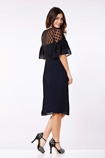 1920s Flapper Style Dress in Navy