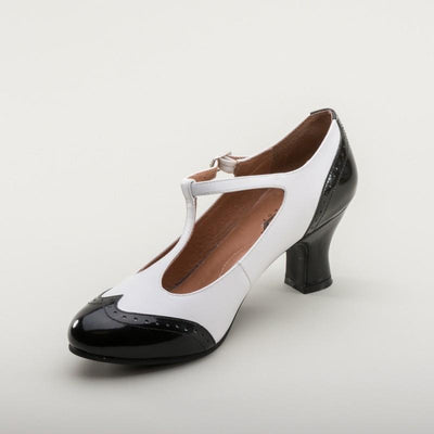 Gatsby Two-Tone Shoes in Black-White - SOLD OUT