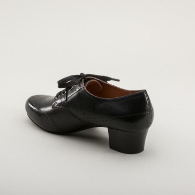 Claire 1940s Oxfords in Black by Royal Vintage Shoes