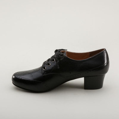 Claire 1940s Oxfords in Black by Royal Vintage Shoes