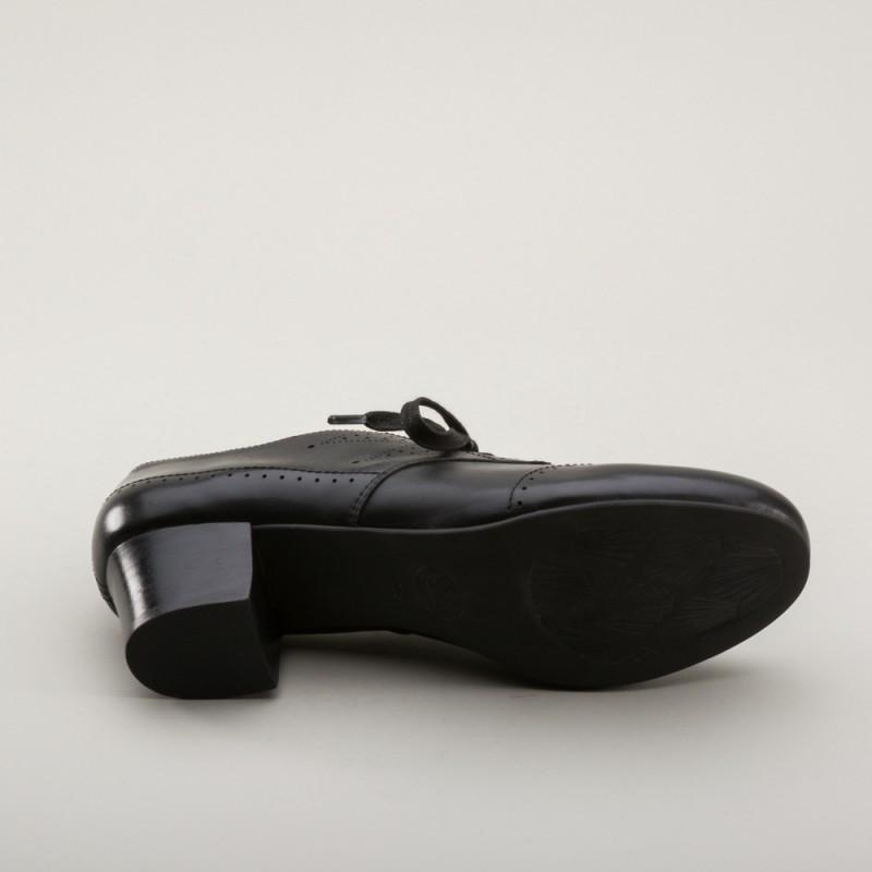 Claire 1940s Oxfords in Black by Royal Vintage Shoes