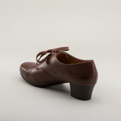 Claire 1940s Oxfords in Brown by Royal Vintage Shoes