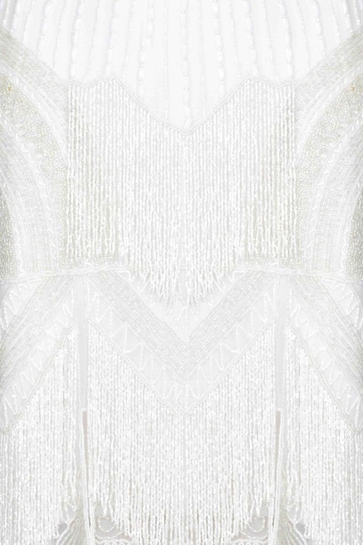 1920s Cocktail Party Dress in White