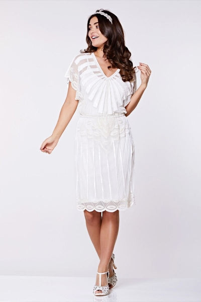 Roaring Twenties Inspired Dress in White