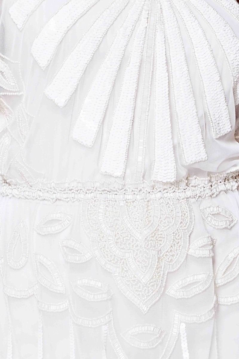 Roaring Twenties Inspired Dress in White