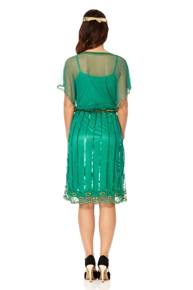 Roaring Twenties Inspired Dress in Green