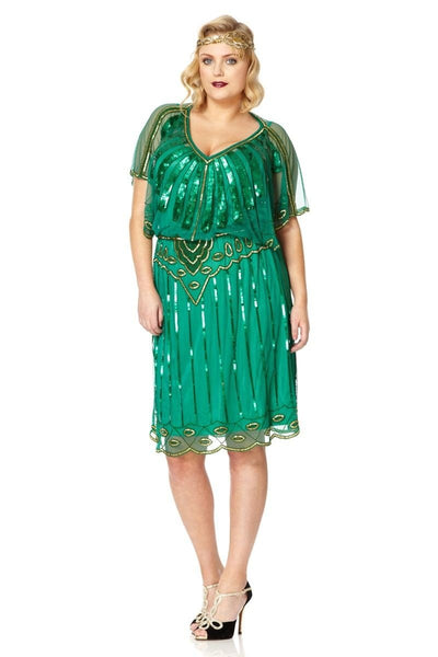 Roaring Twenties Inspired Dress in Green