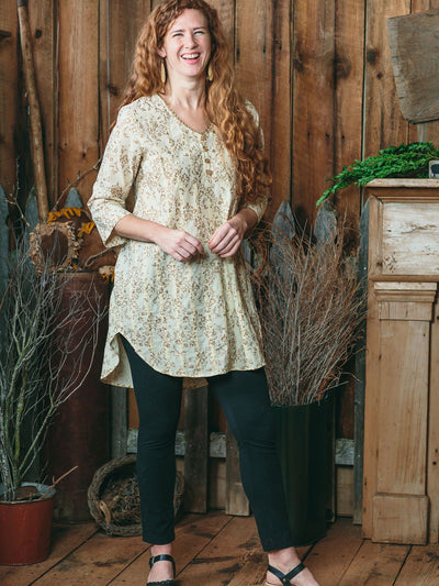 Halcyon Tunic in Ecru Gold by April Cornell