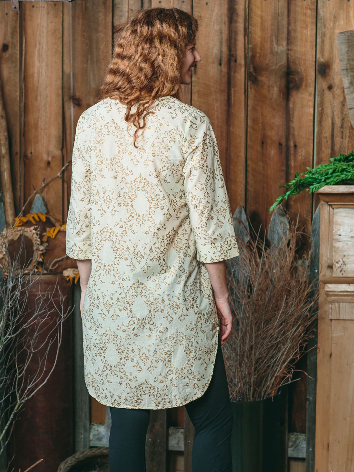 Halcyon Tunic in Ecru Gold by April Cornell