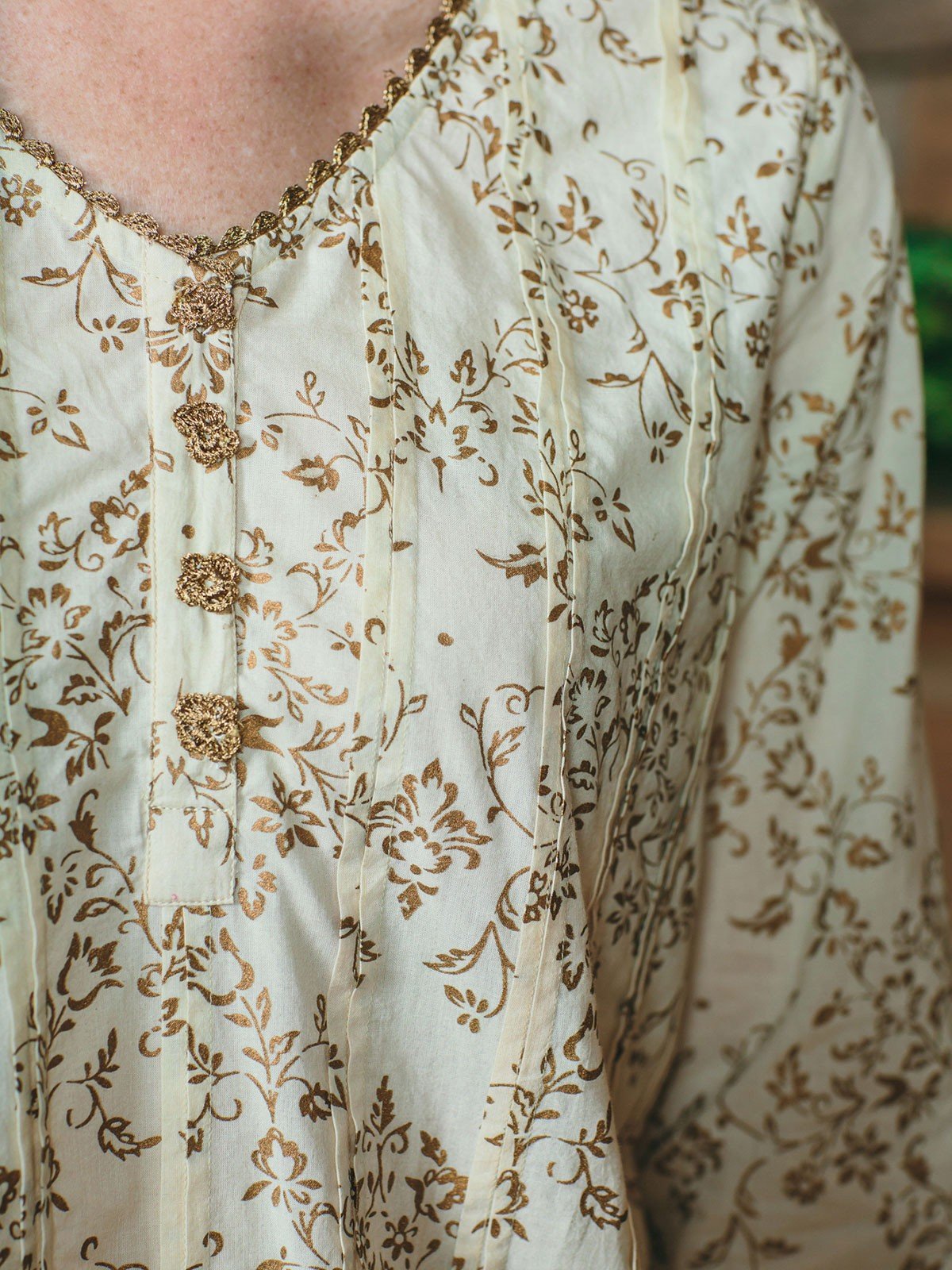 Halcyon Tunic in Ecru Gold by April Cornell