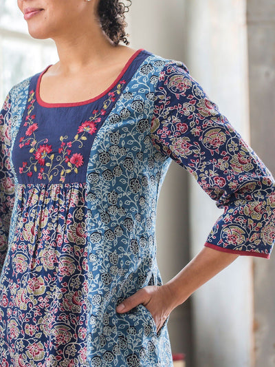Frieda Tunic in Indigo by April Cornell
