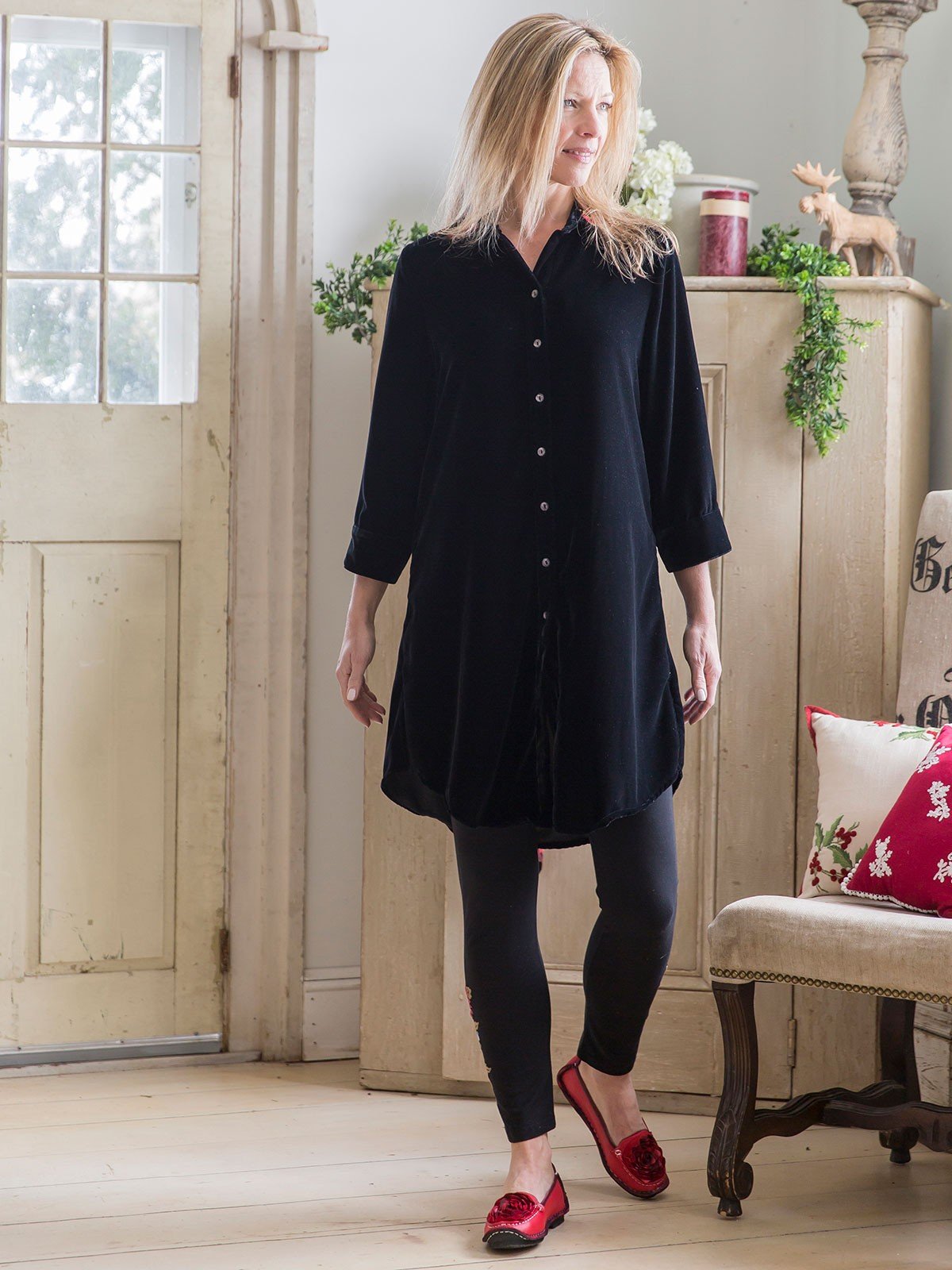 Bette Tunic in Black by April Cornell