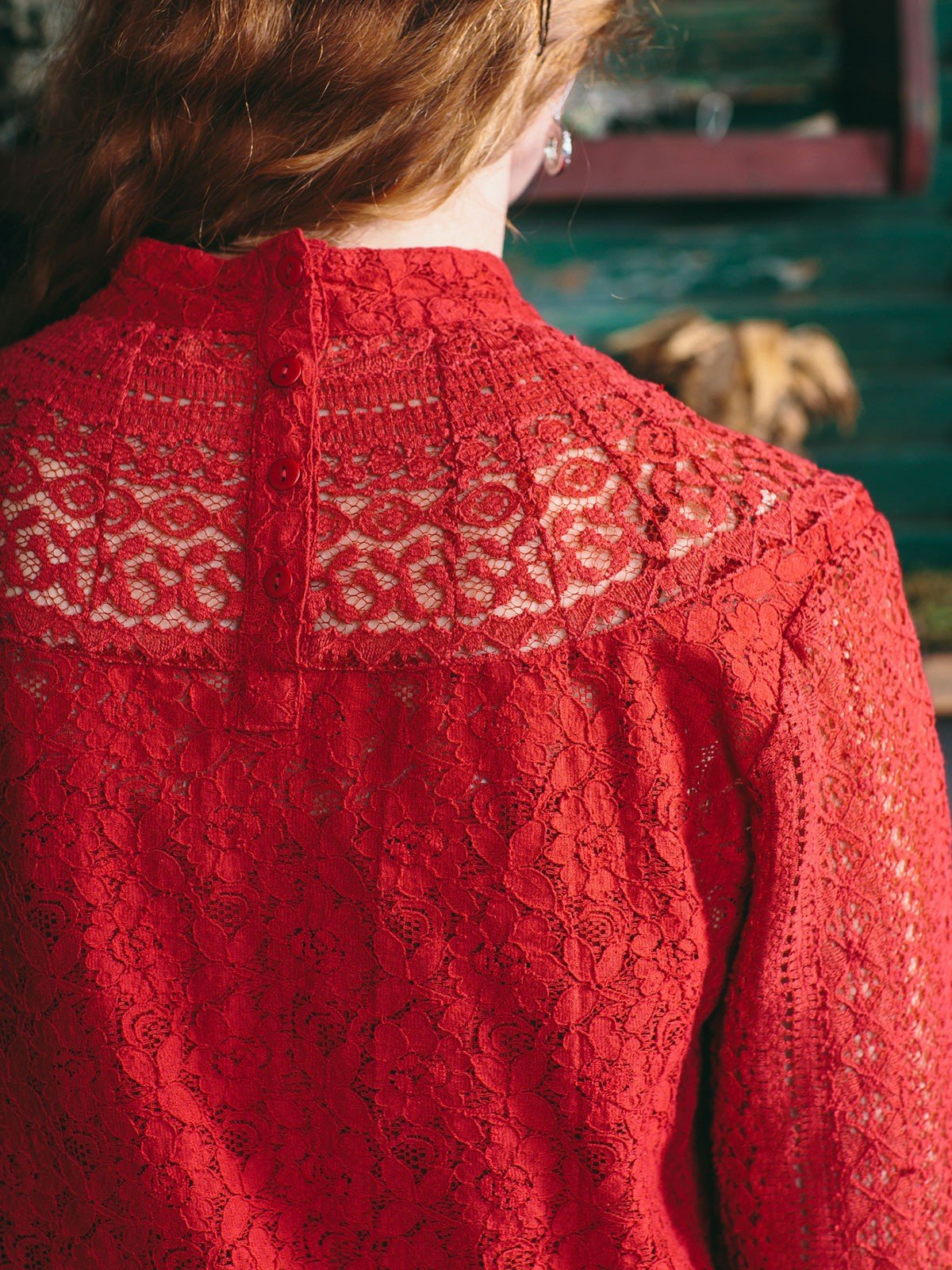 Maribelle Blouse in Crimson by April Cornell