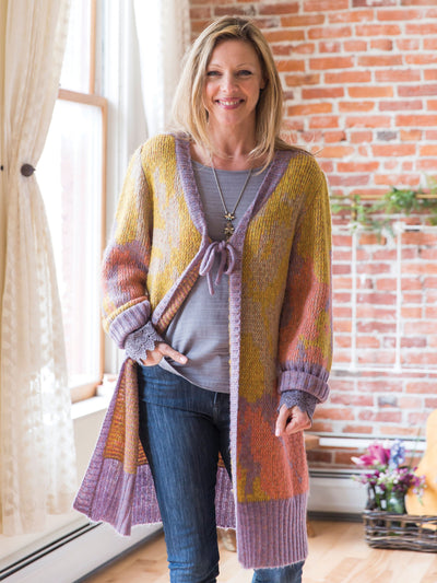 Nanette Cardigan in Gold Coral by April Cornell
