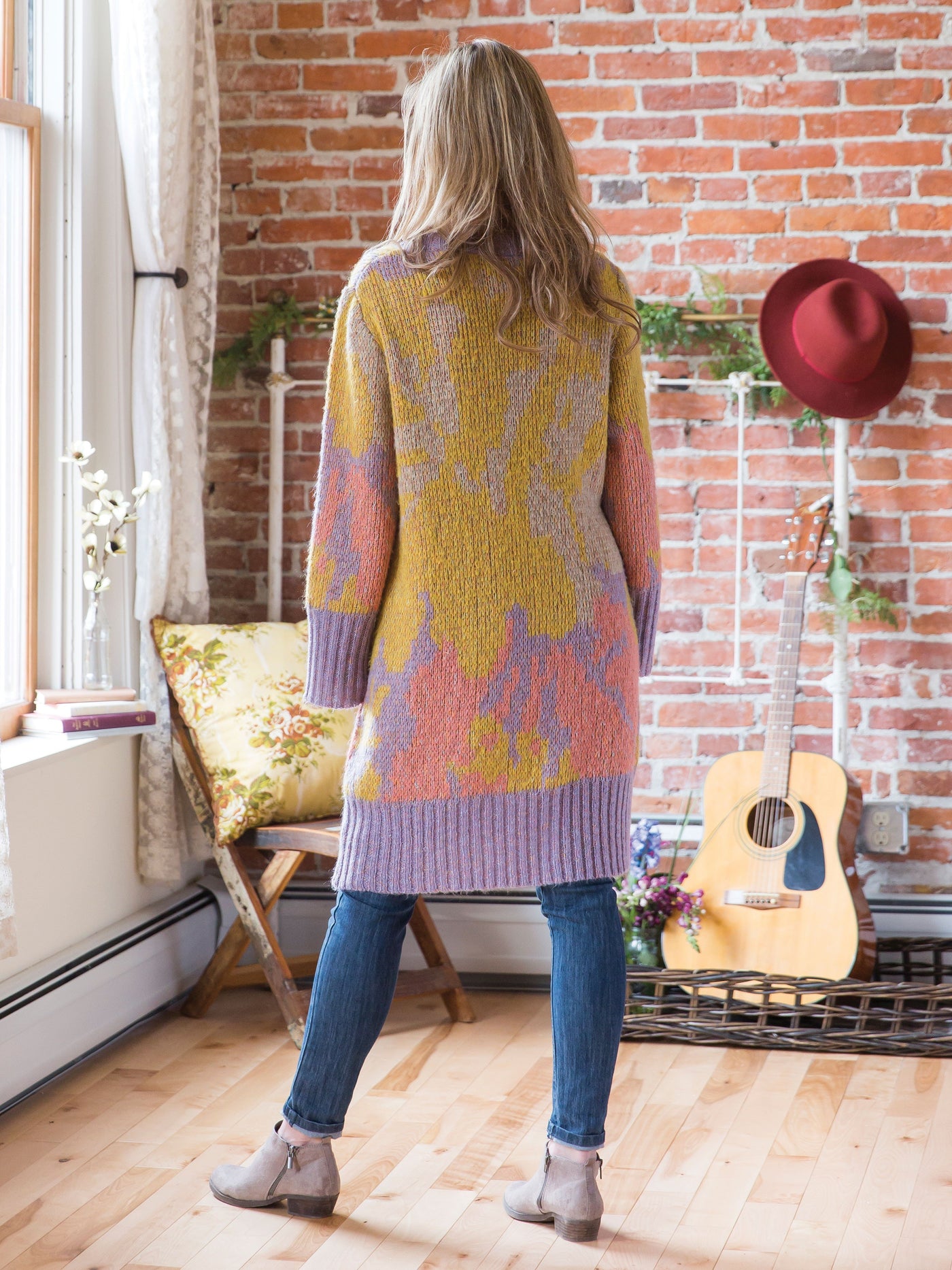 Nanette Cardigan in Gold Coral by April Cornell