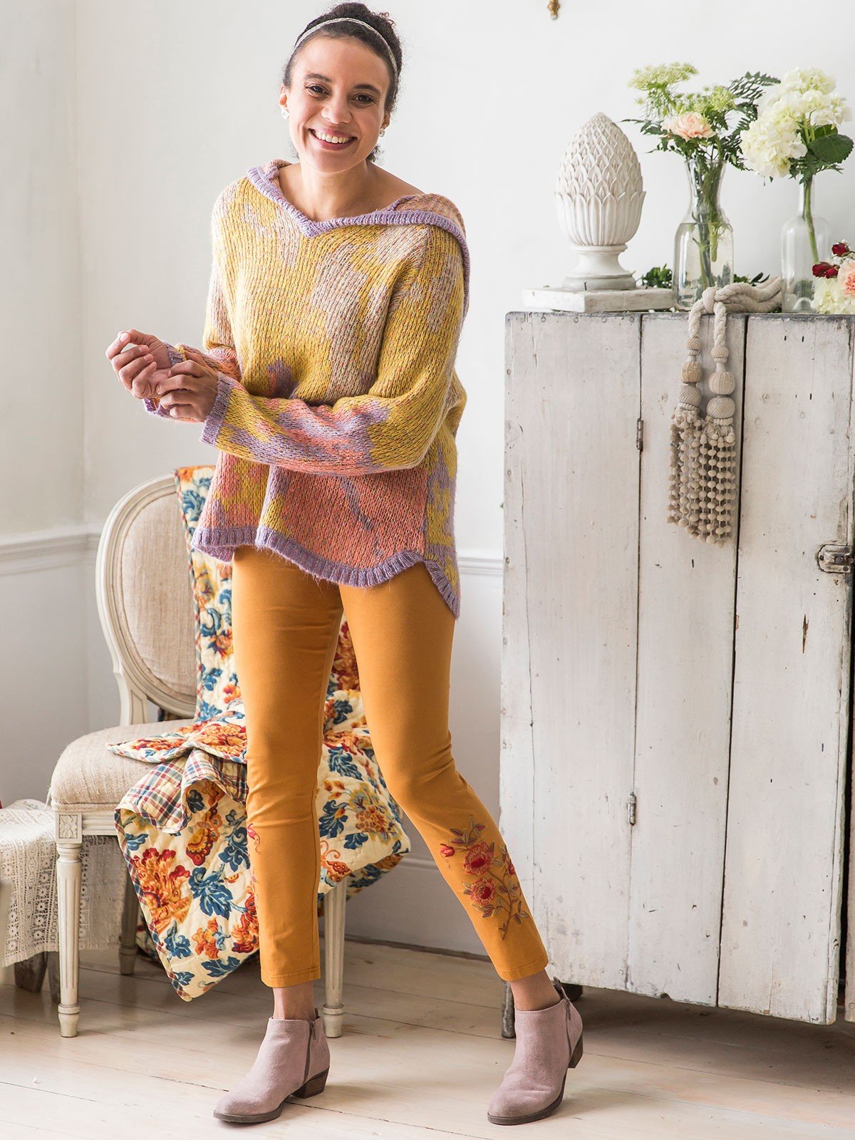 Everly Pullover in Gold Coral | April Cornell - SOLD OUT