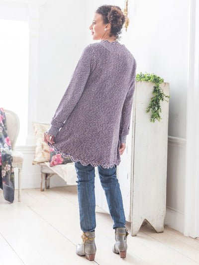 Coquette Cardigan in Orchid by April Cornell