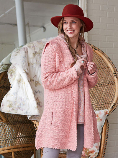 Petal Cardigan in Rose by April Cornell