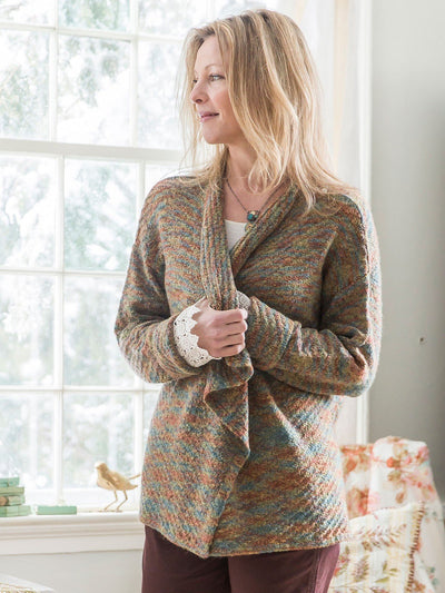Woodland Cardigan in Green by April Cornell