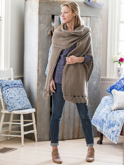 Afghan Cardigan in Pewter by April Cornell