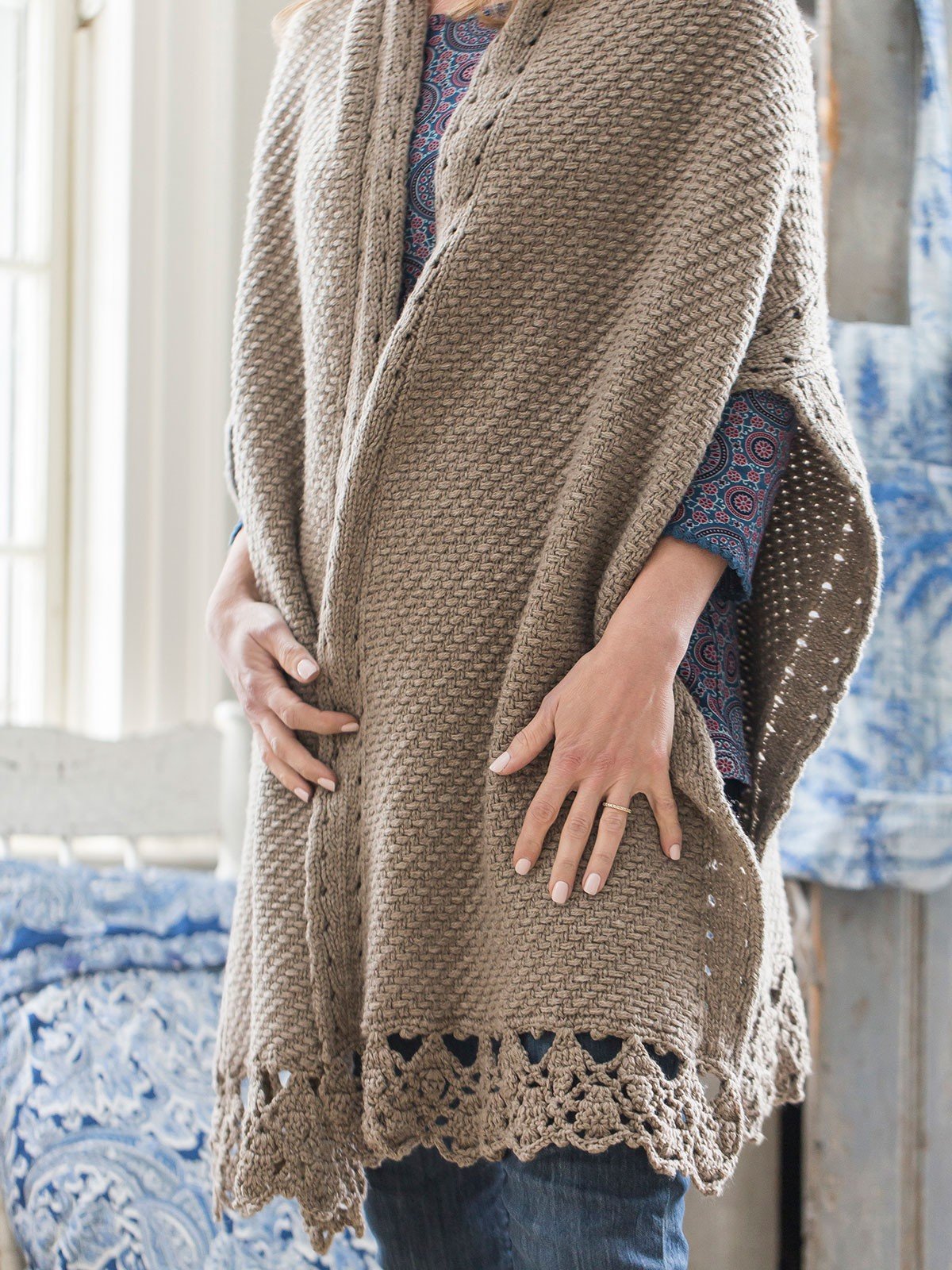 Afghan Cardigan in Pewter | April Cornell - SOLD OUT