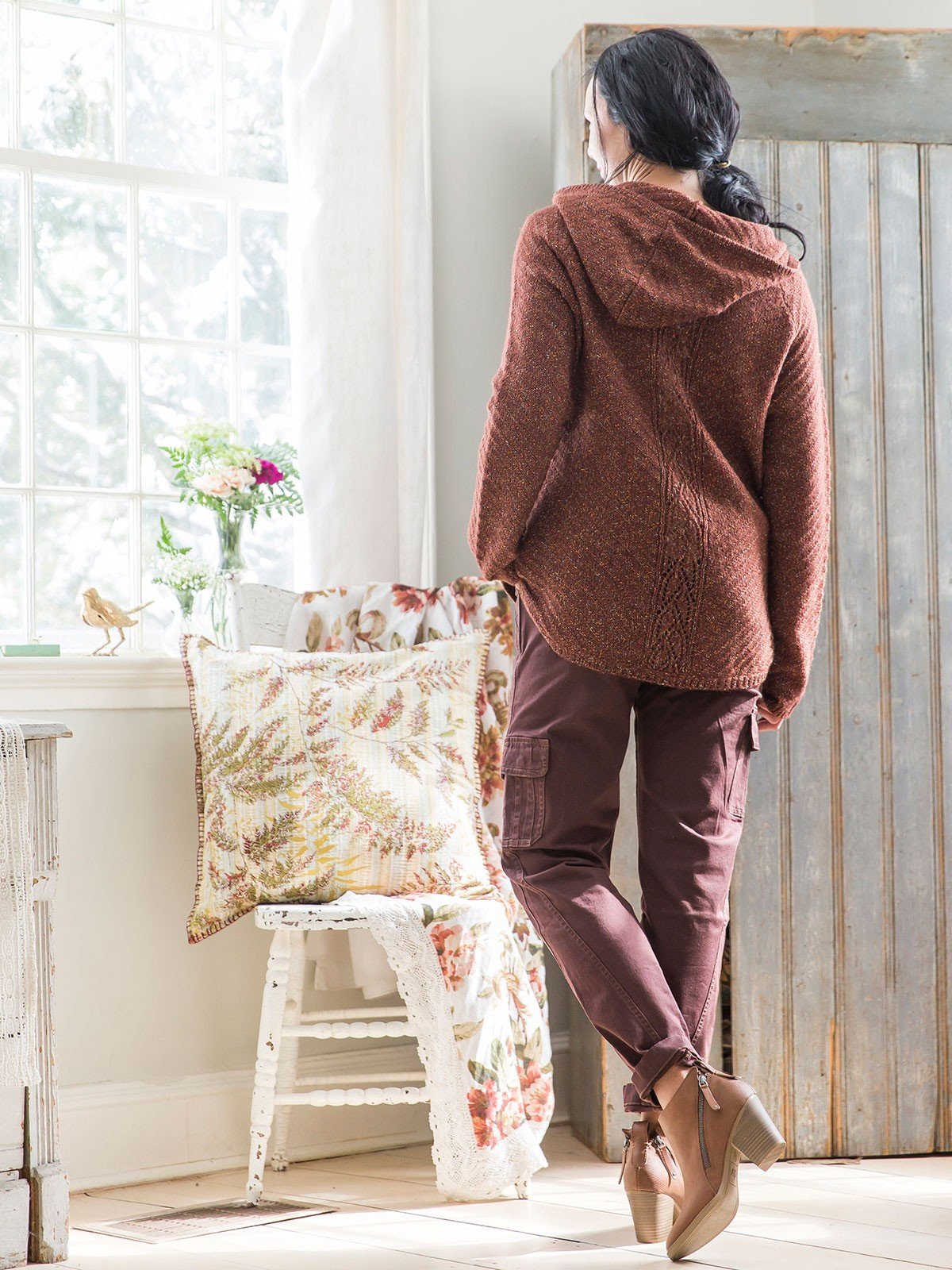 Cashel Pullover in Brown by April Cornell