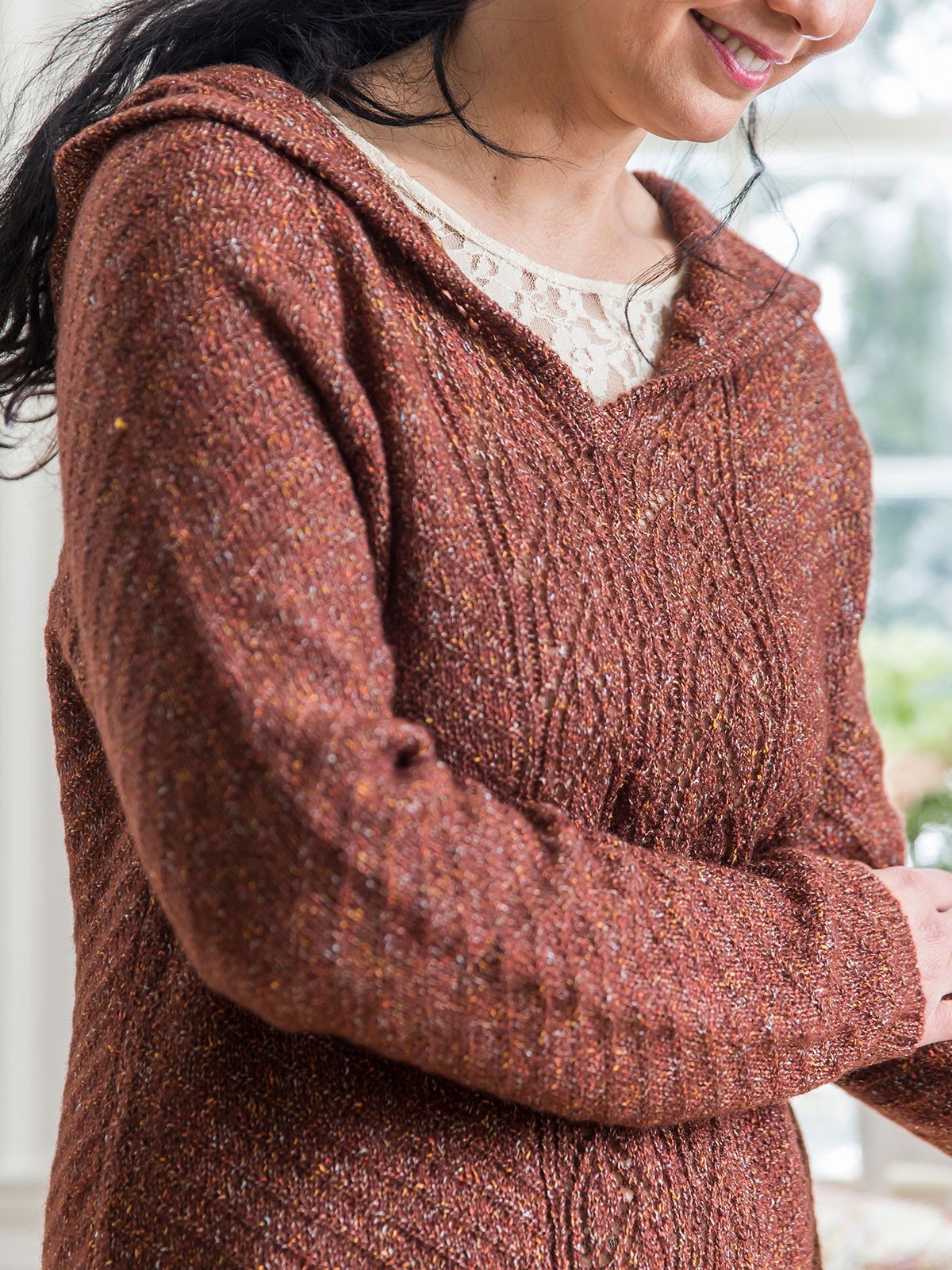 Cashel Pullover in Brown by April Cornell