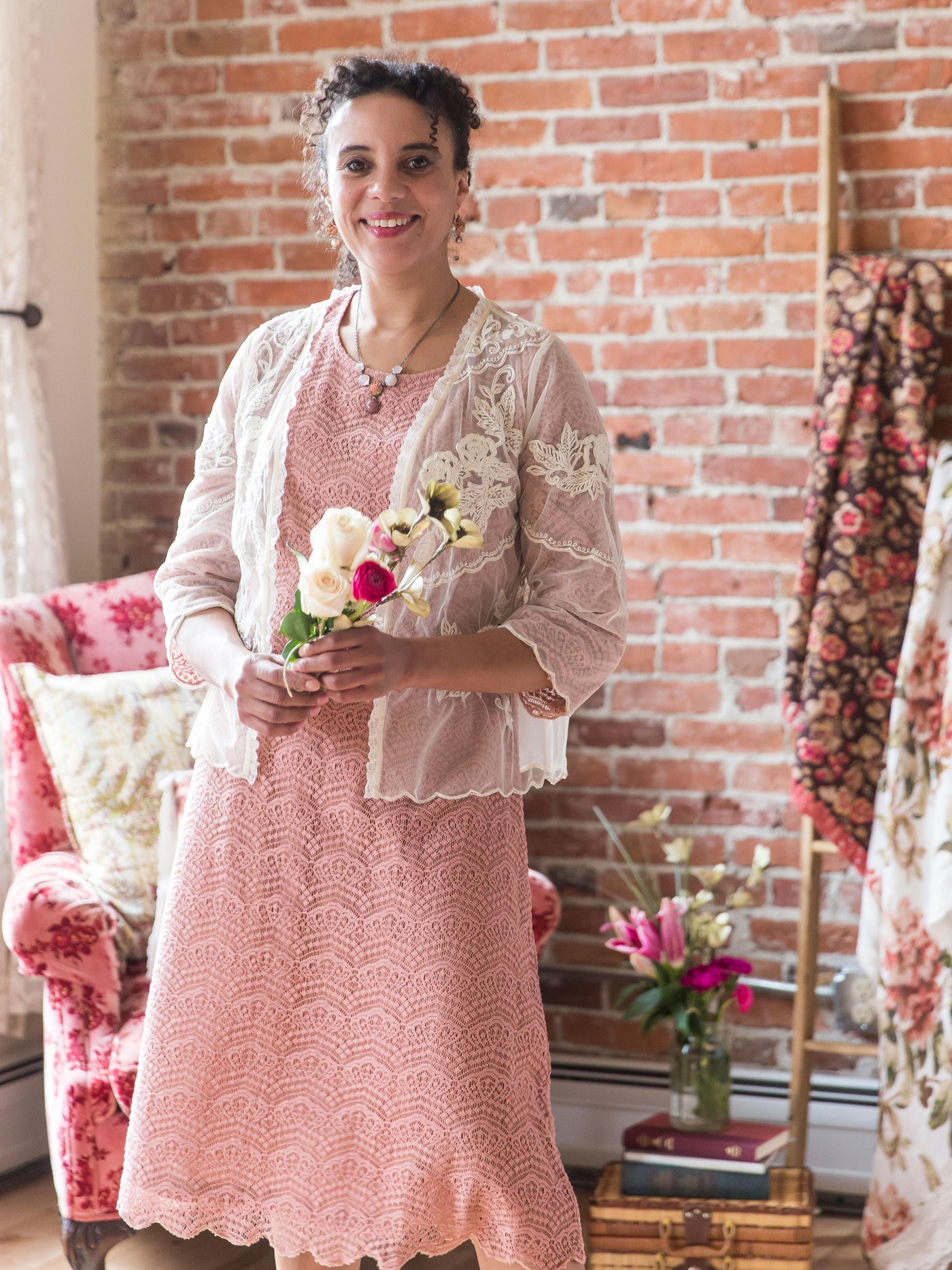 Paloma Cardigan in Ecru by April Cornell