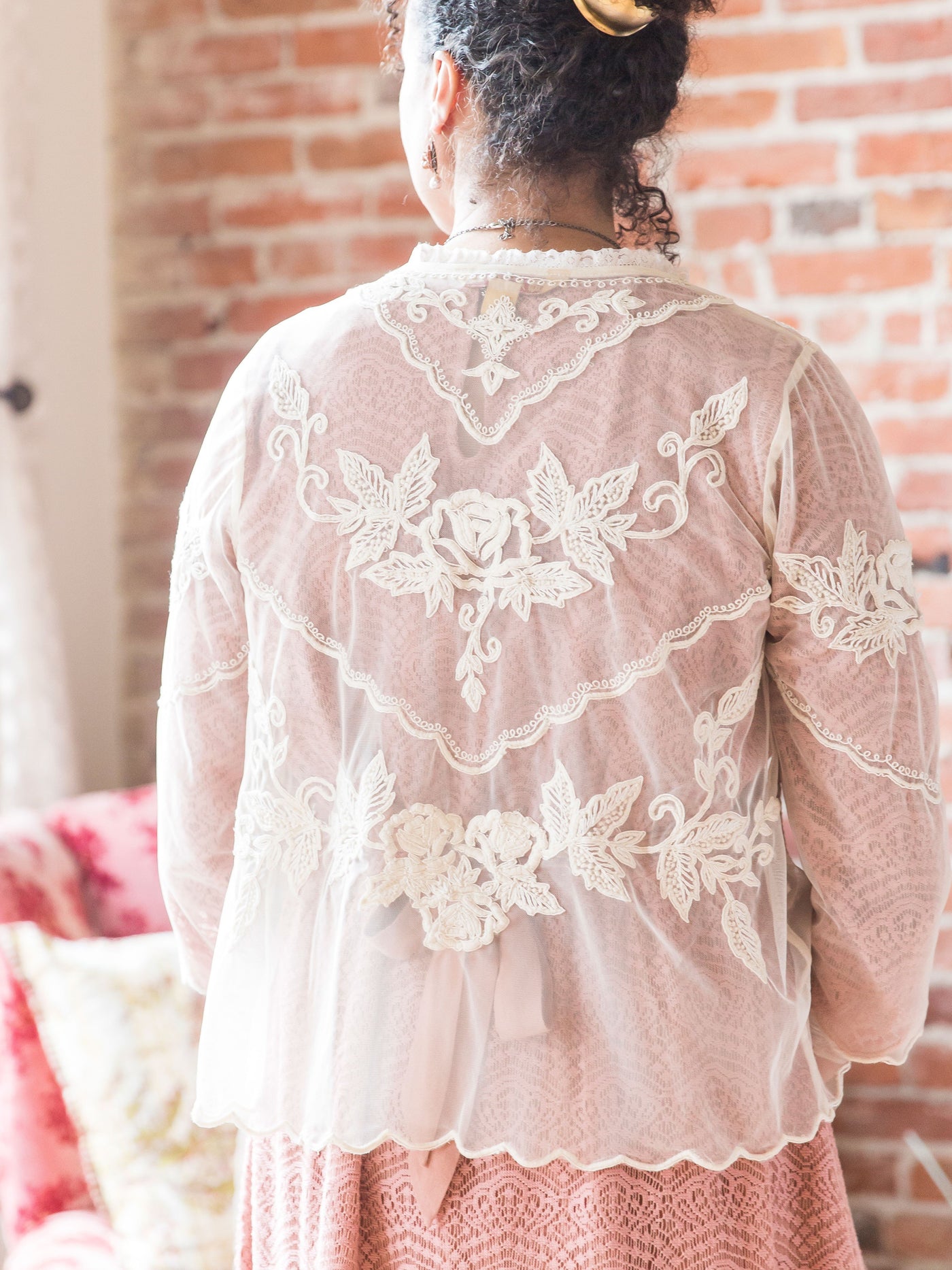 Paloma Cardigan in Ecru by April Cornell