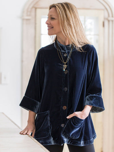 Camden Coat in Teal April Cornell